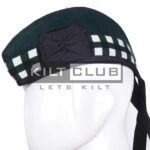 Green Wool - Black Green White Diced Cap