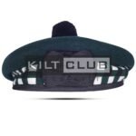 Green Wool Diced Balmoral Hat