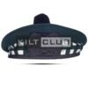 Green Wool Diced Balmoral Hat
