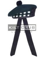Green Wool Diced Balmoral Hat - Image 3