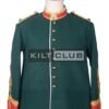 Green Wool Military Officer Coat