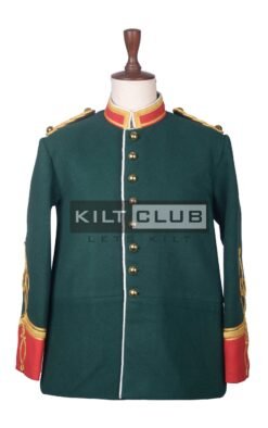 Green Wool Military Officer Coat