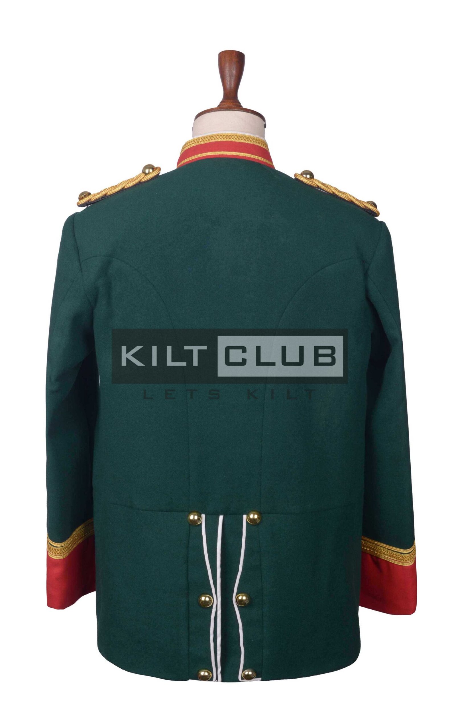 Green Wool Military Officer Coat - Image 4