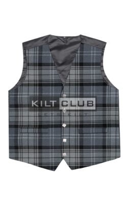 Hamilton Grey Tartan Waistcoat