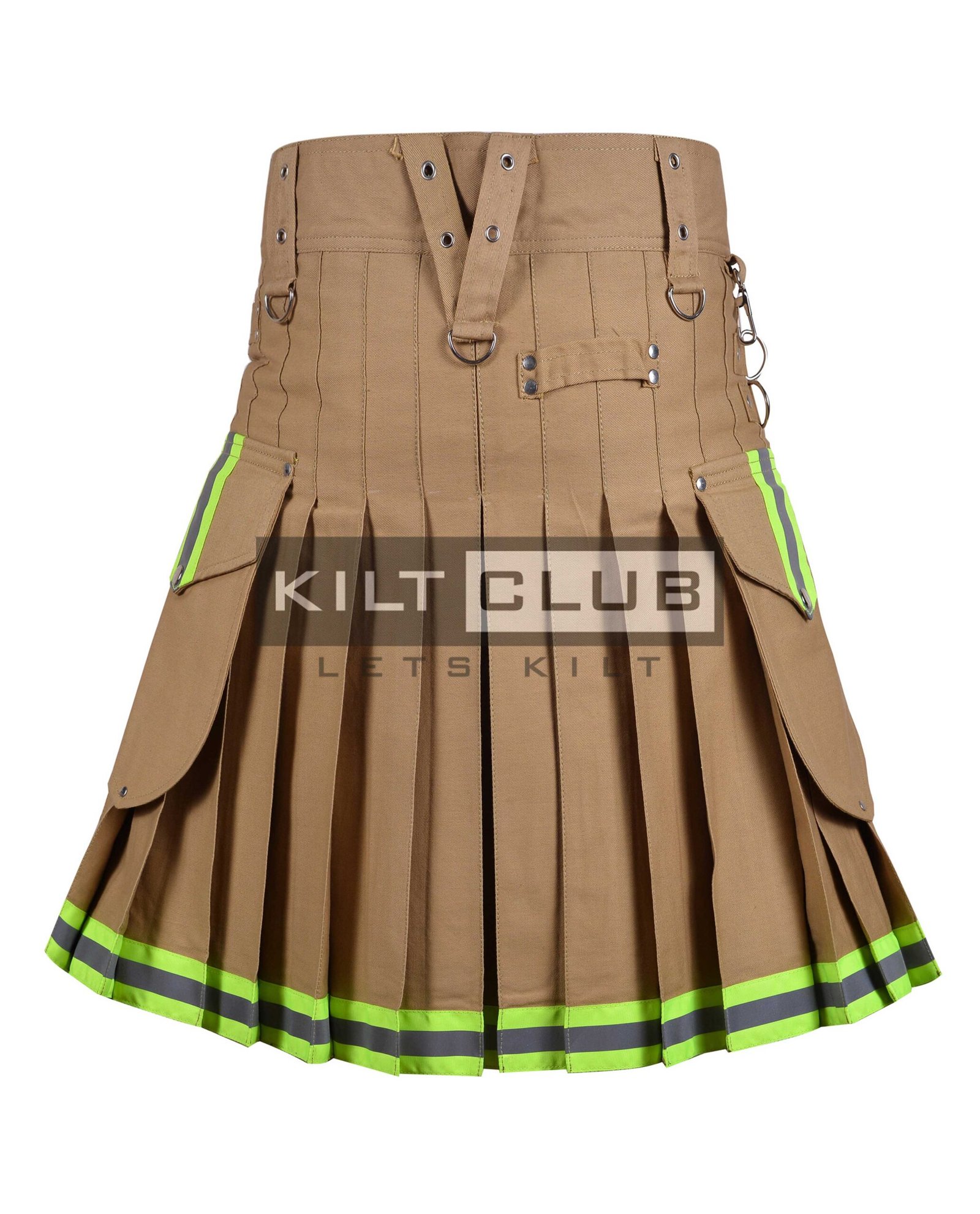 Khaki Cotton Fire Department Utility Kilt - Image 4