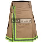 Khaki Cotton Fire Department Utility Kilt