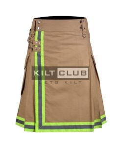 Khaki Cotton Fire Department Utility Kilt