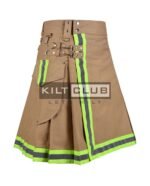 Khaki Cotton Fire Department Utility Kilt - Image 2