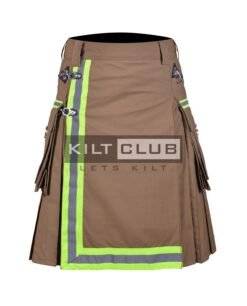 Khaki Ripstop Cotton Fire Department Utility Kilt