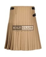 Khaki Wool 8 Yard Kilt - Image 4