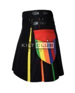 LGBTQ Pride Hybrid Utility Scottish Kilt - Image 3