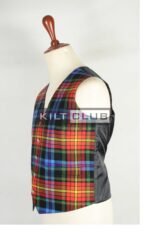 LGBTQ Pride Tartan Waistcoat - Image 3