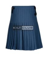 Lovat Blue Wool 8 Yard Kilt - Image 4