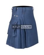 Lovat Blue Wool Utility Kilt - Image 2