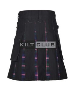 Alternative view of Macthomas Modren Tartan Utility Hybrid kilt