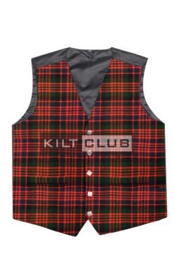 Alternative view of Macdonald Tartan Argyll Waistcoat