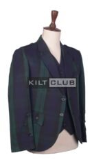 Black Watch Tartan Scottish Jacket - Image 3