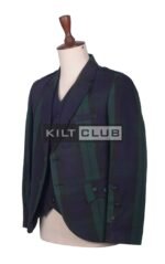Black Watch Tartan Scottish Jacket - Image 4