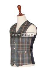 Mackenzie Weathered Tartan Waistcoat - Image 3