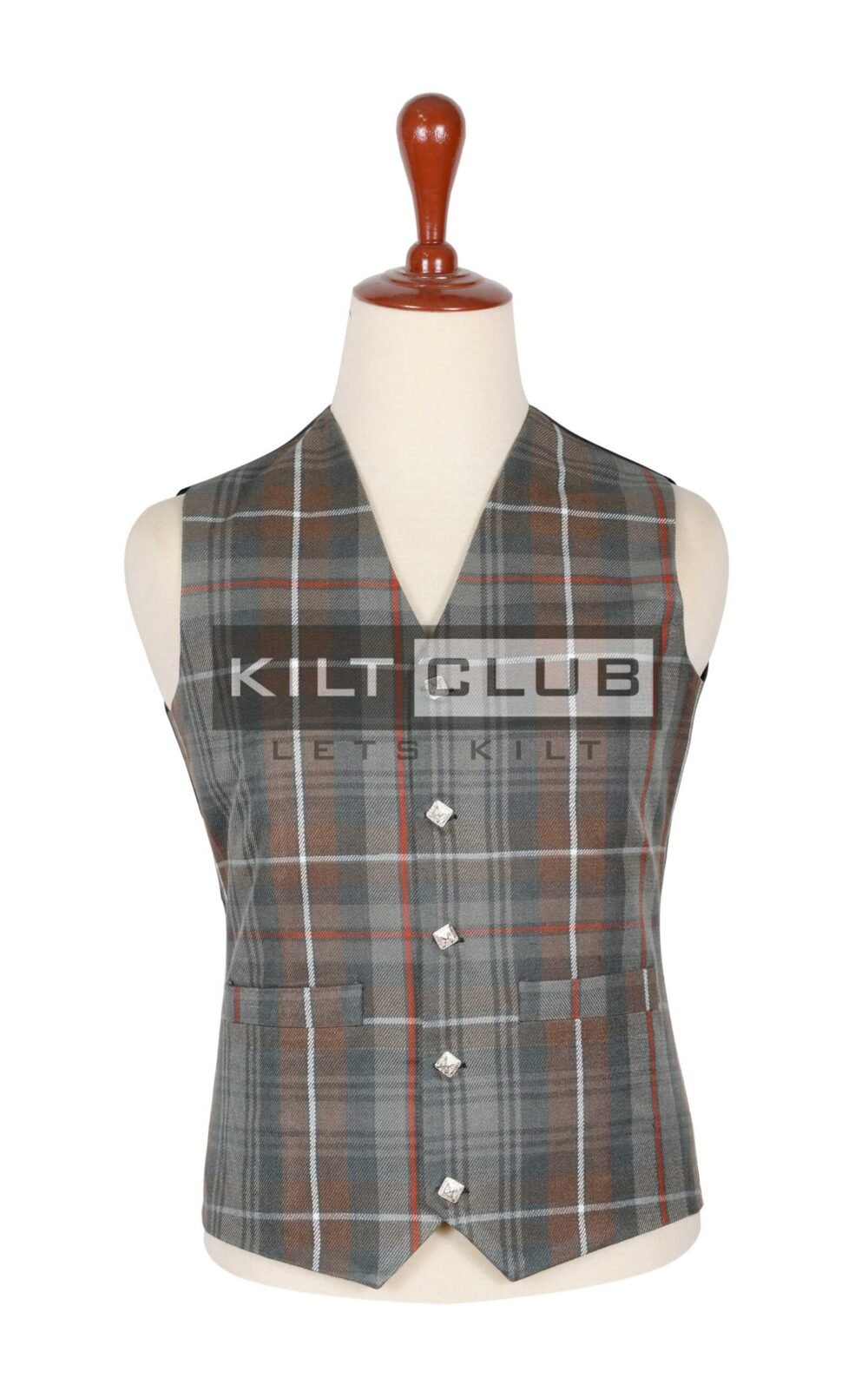 Mackenzie Weathered Tartan Waistcoat