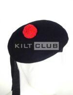 Navy Blue Wool Plain Balmoral Cap - Image 2