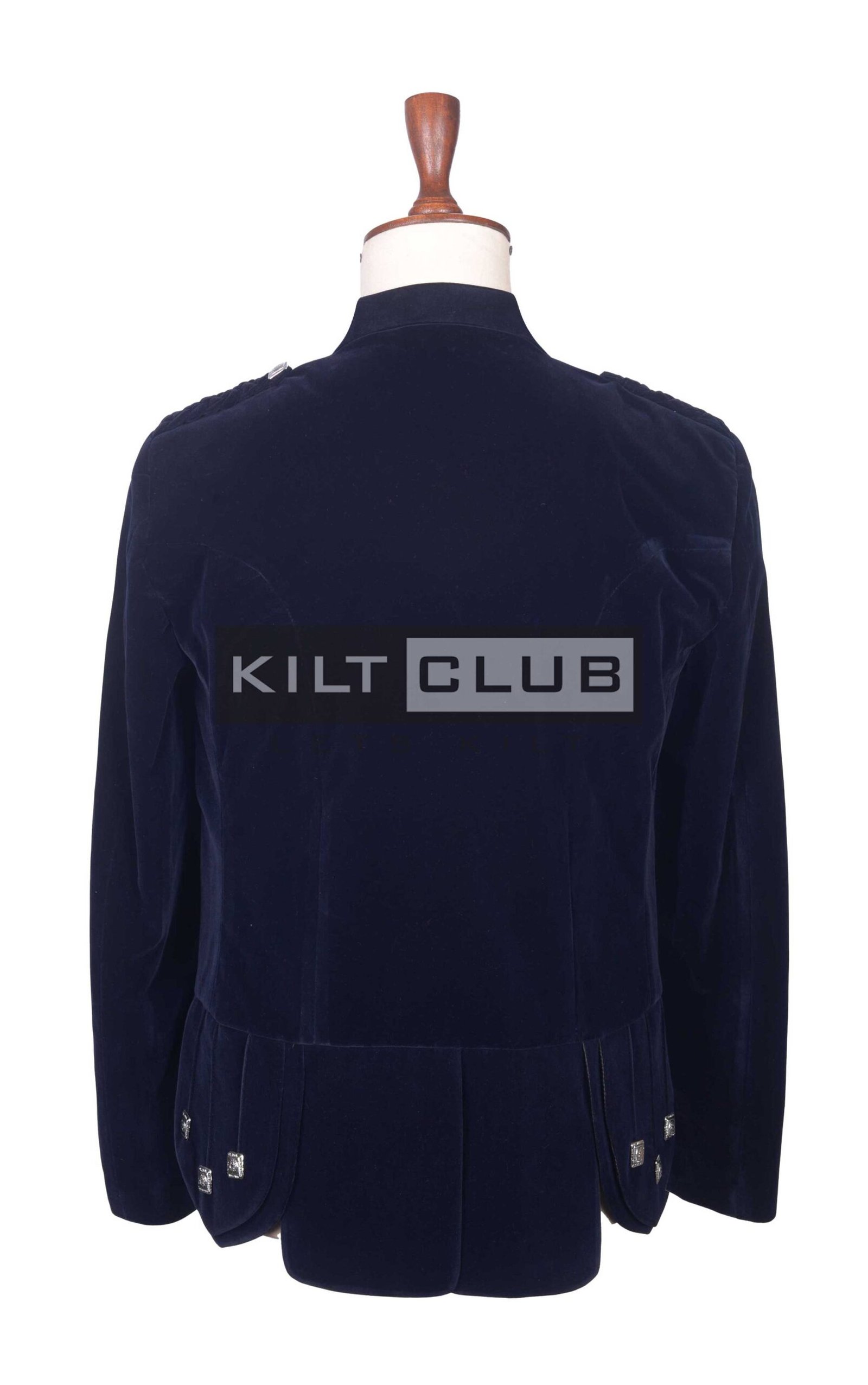 Navy Velvet Kenmore Doublet Jacket - Image 3