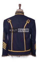 Navy Wool Gold Braided Military Hussar Jacket - Image 4