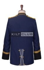 Navy Wool Military Officer Coat - Image 4