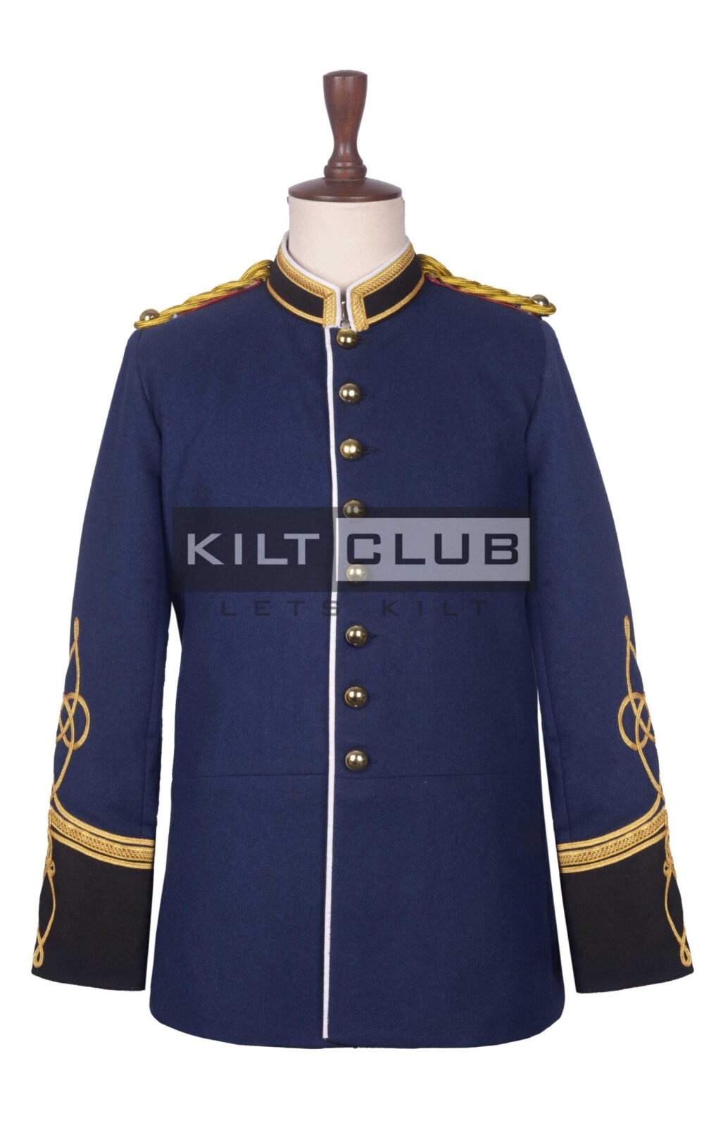 Navy Wool Military Officer Coat
