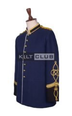 Navy Wool Military Officer Coat - Image 2