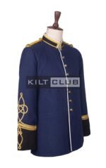 Navy Wool Military Officer Coat - Image 3