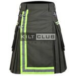 Olive Green Ripstop Cotton Fire Department Utility Kilt