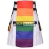 Pride Flag White Utility Kilt