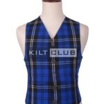 Ramsay Blue Tartan Argyll Waistcoat
