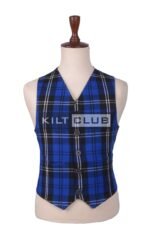 Ramsay Blue Tartan Argyll Waistcoat