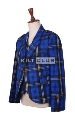 Alternative view of Ramsay Blue Tartan Argyll Jacket