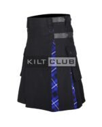 Ramsay Blue Tartan Utility Hybrid kilt - Image 3