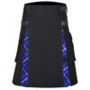 Ramsay Blue Cotton Hybrid Utility kilt