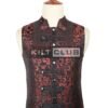Red Brocade Victorian Style Waistcoat