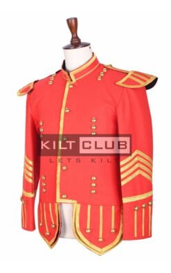Alternative view of Red Gold Military Doublet Jacket