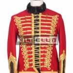 Red Gold Military Hassar Jacket