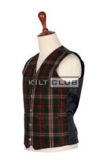 Scott Hunting Tartan 5 Buttons Argyll Waistcoat - Image 2