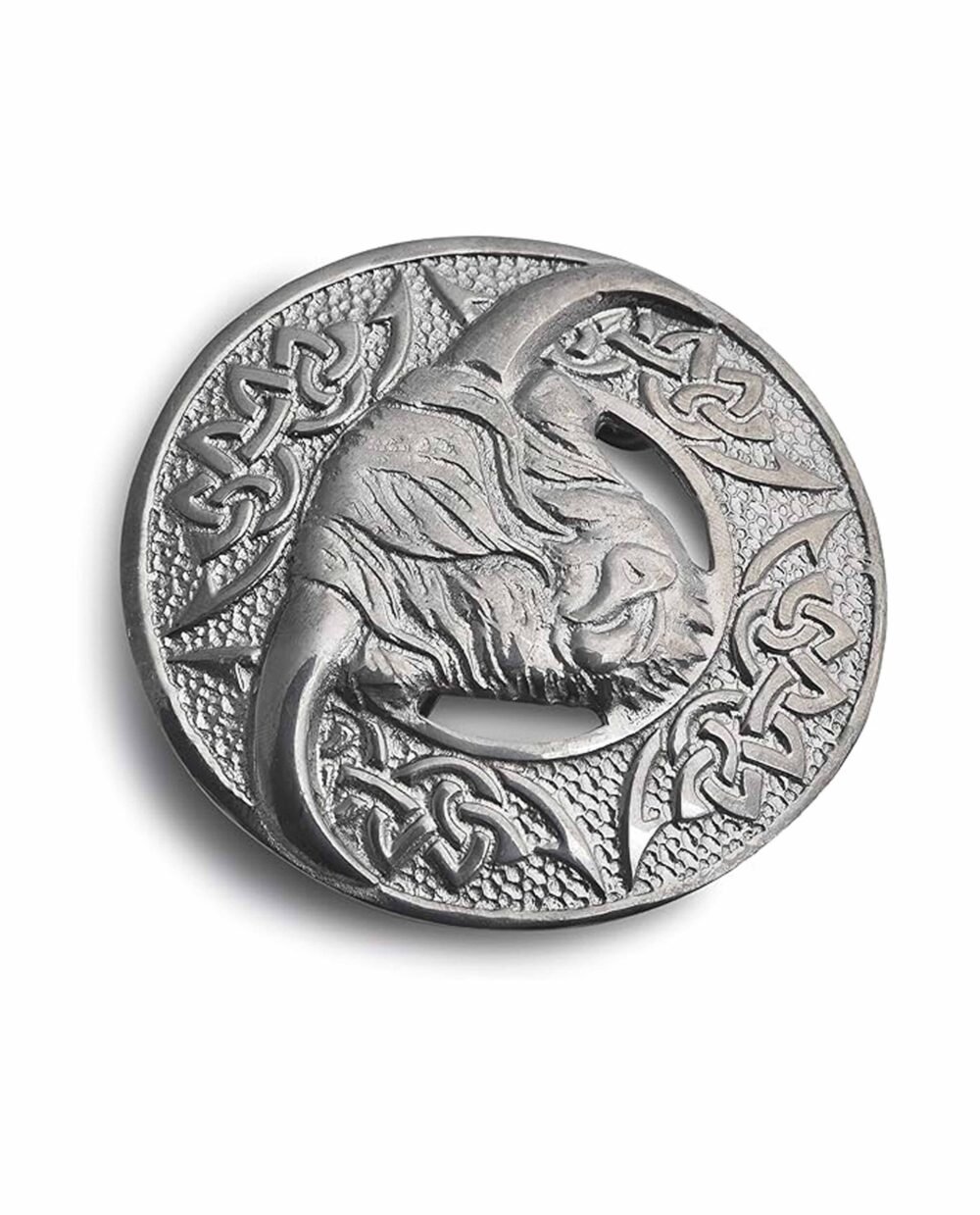 Scottish Antique Pin Cow Silver Antique