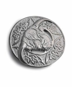 Scottish Antique Pin Cow Silver Antique