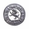 Scottish Antique Pin Lion Rampant Brooch Chrome
