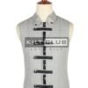 Silver Gray Wool Fashion Waistcoat