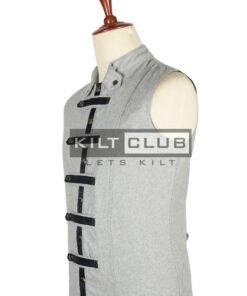 Alternative view of Silver Gray Wool Fashion Waistcoat