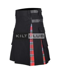 Alternative view of Sinclair Red hybrid kilt