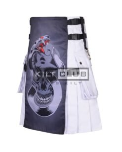Alternative view of Skull and Snake Gothic Kilt