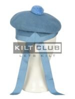 Sky Blue Wool Balmoral Hat - Image 4